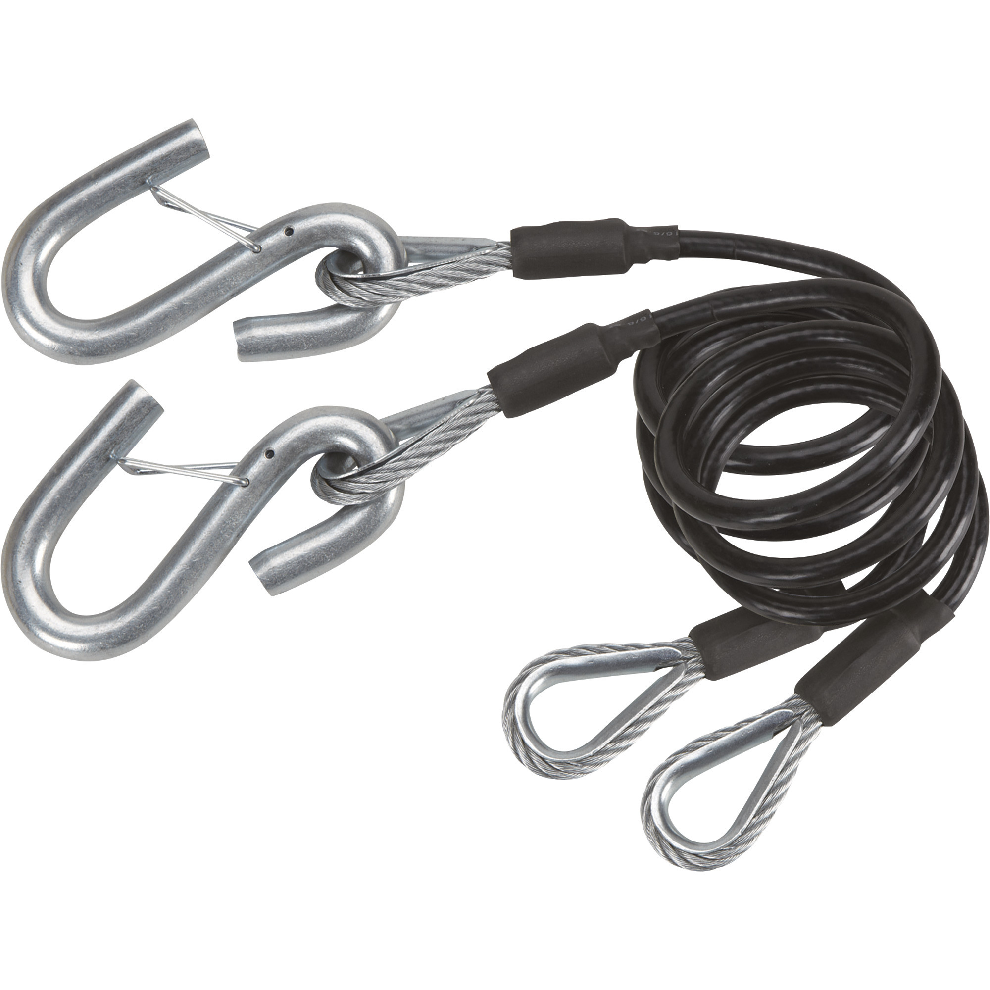 Ultra-Tow Safety Tow Cables with Safety Hooks, 2-Pk., 40in.L, 5000-Lb. Working Load